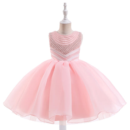 Ball Gown Scoop Sleeveless Flower Girl Dresses with Beading