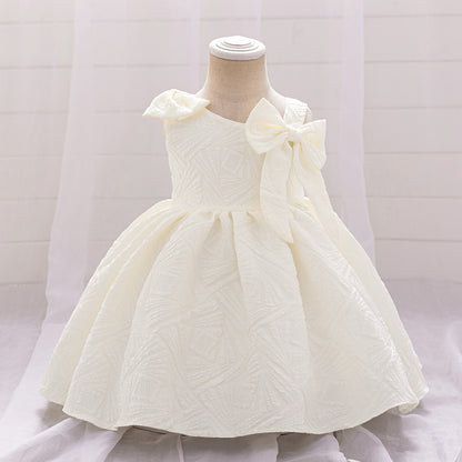 Ball Gown Asymmetrical Sleeveless Ruched Flower Girl Dresses