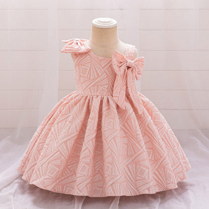 Ball Gown Asymmetrical Sleeveless Ruched Flower Girl Dresses