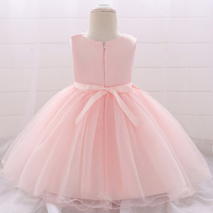 Ball Gown Scoop Sleeveless Ruched Flower Girl Dresses