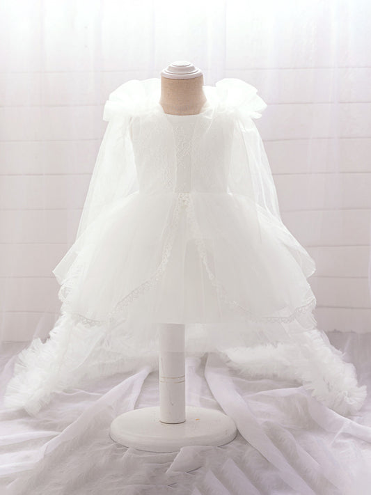 Ball Gown Scoop Sleeveless Lace Flower Girl Dresses