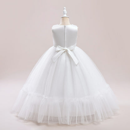 Ball Gown Scoop Sleeveless Sash Flower Girl Dresses