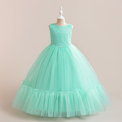 Ball Gown Scoop Sleeveless Sash Flower Girl Dresses