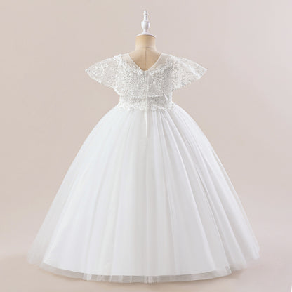 Ball Gown Scoop Sleeveless Beading Flower Girl Dresses