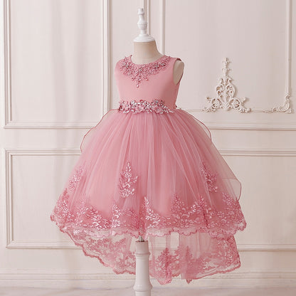 Ball Gown Scoop Sleeveless Beading Flower Girl Dresses