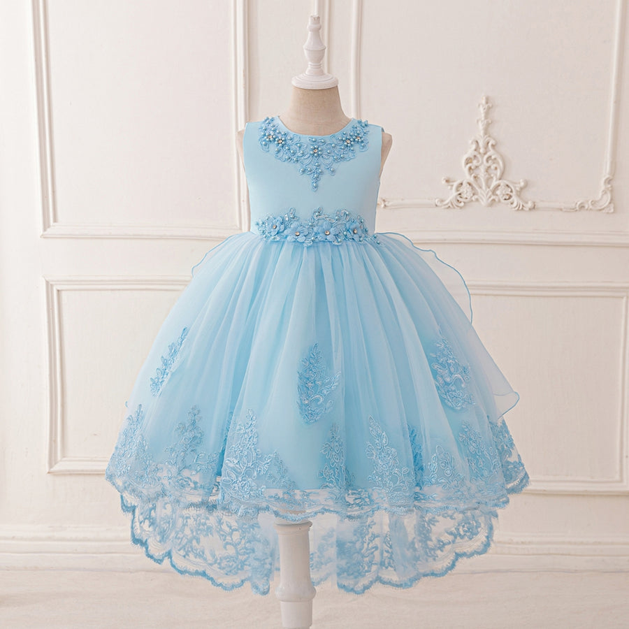 Ball Gown Scoop Sleeveless Beading Flower Girl Dresses