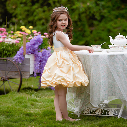 Ball Gown Scoop Sleeveless Beading Flower Girl Dresses