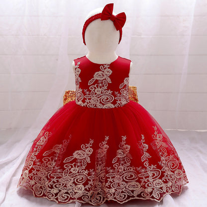 Ball Gown Scoop Sleeveless Lace Flower Girl Dresses