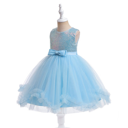 Ball Gown Scoop Sleeveless Ruched Flower Girl Dresses