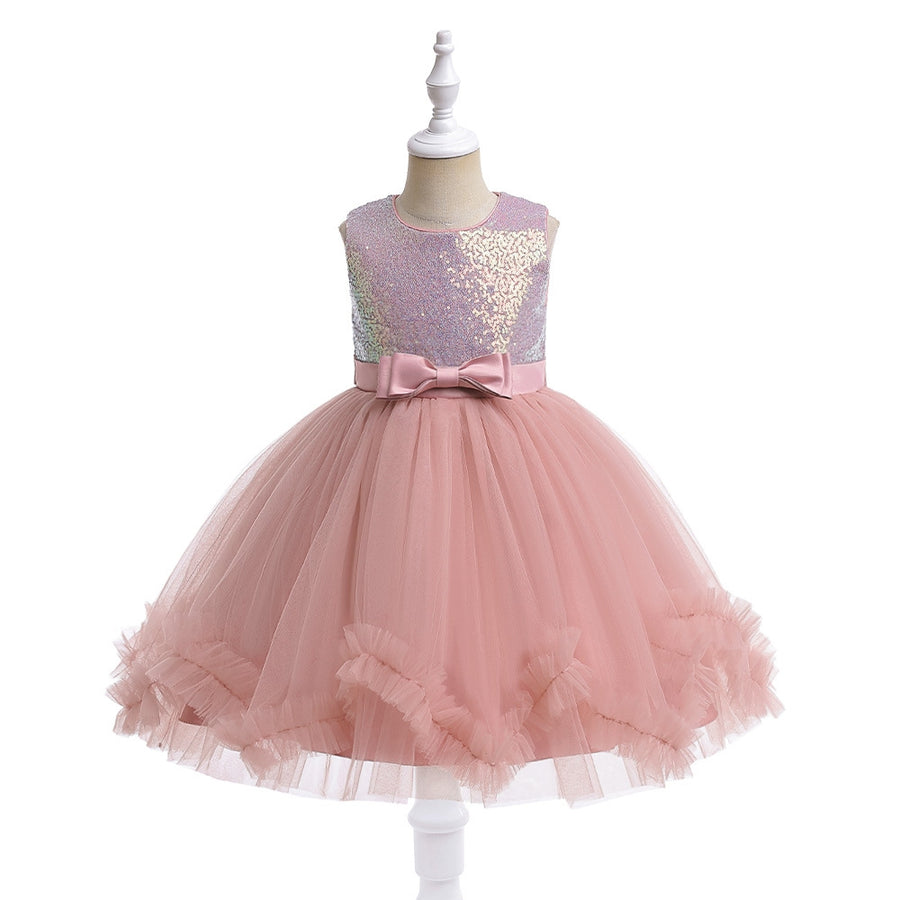 Ball Gown Scoop Sleeveless Ruched Flower Girl Dresses