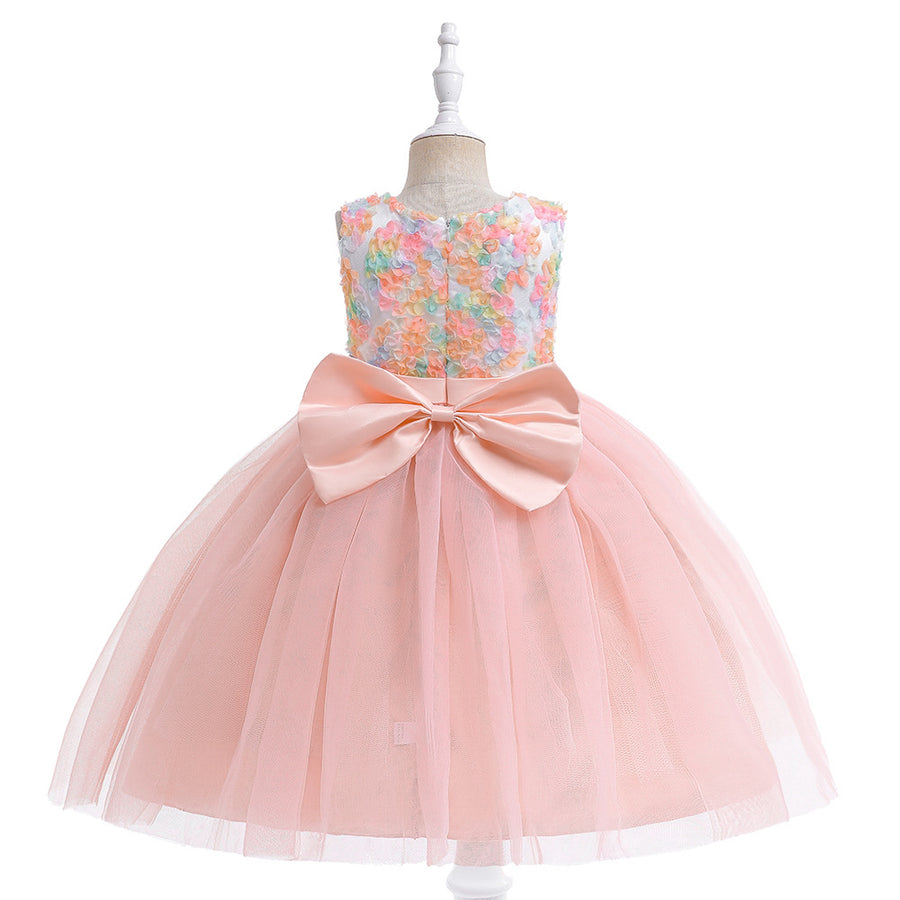 Ball Gown Scoop Sleeveless Ruched Flower Girl Dresses