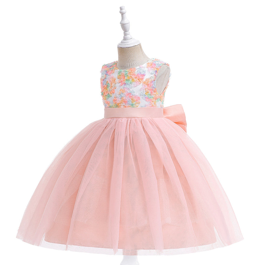 Ball Gown Scoop Sleeveless Ruched Flower Girl Dresses