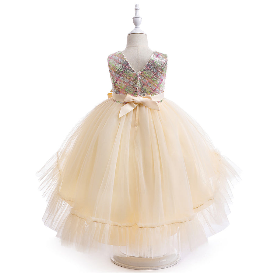 Ball Gown Scoop Sleeveless Sequins Flower Girl Dresses