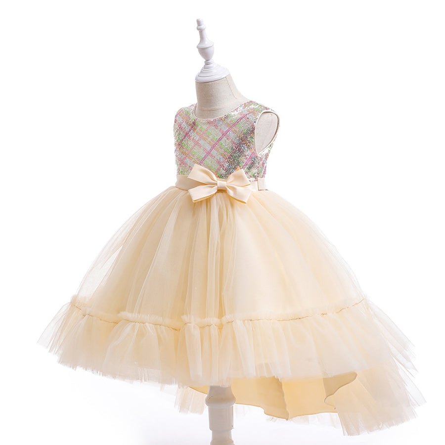 Ball Gown Scoop Sleeveless Sequins Flower Girl Dresses