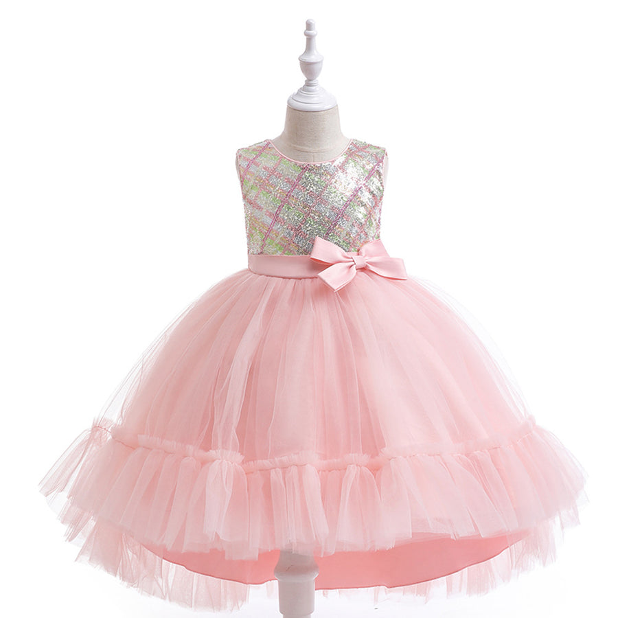 Ball Gown Scoop Sleeveless Sequins Flower Girl Dresses