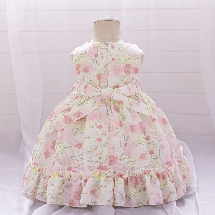 Ball Gown Scoop Sleeveless Ruffles Flower Girl Dresses