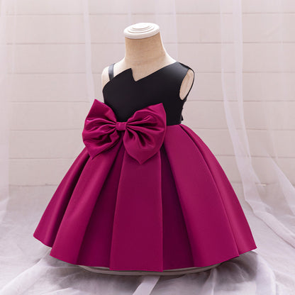 Ball Gown Asymmetrical Sleeveless Pleats Flower Girl Dresses