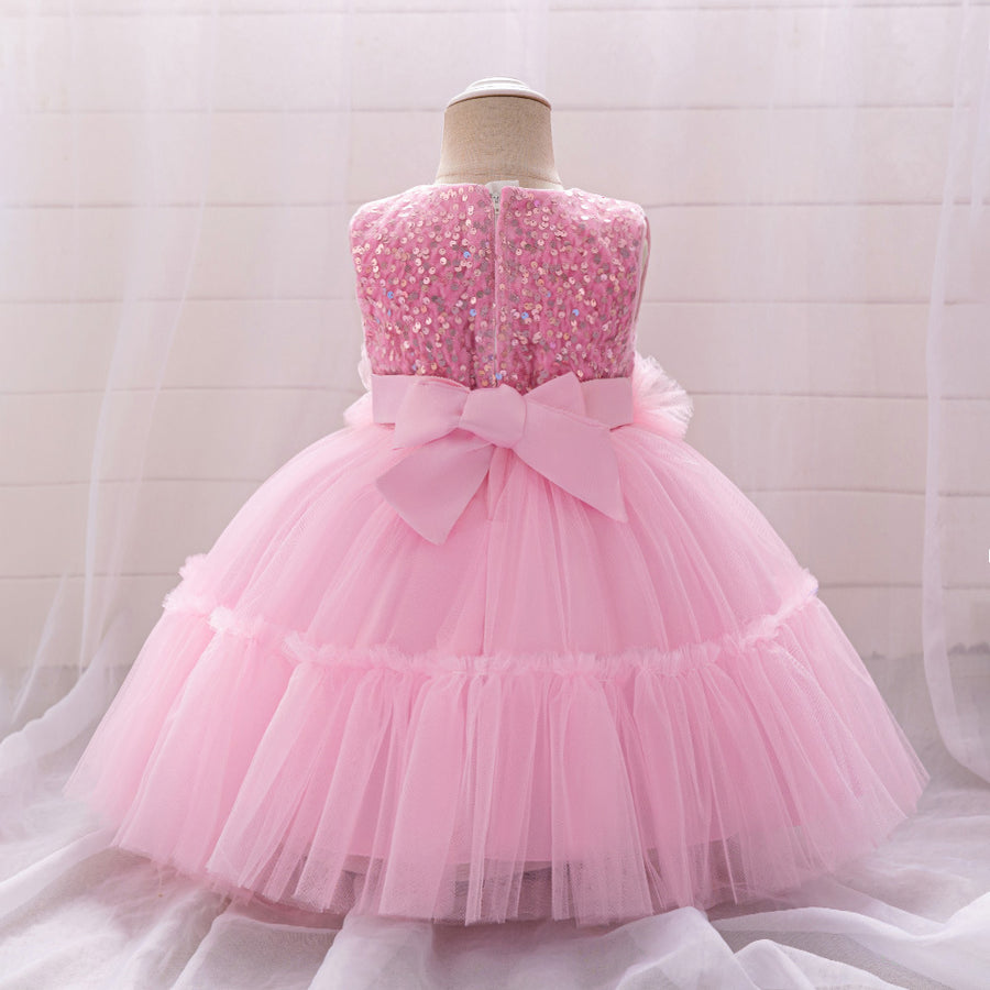 Ball Gown Scoop Sleeveless Ruched Flower Girl Dresses