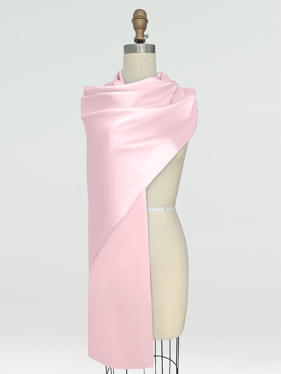 (18x89in.) Silk Satin Shawls & Wraps for Women