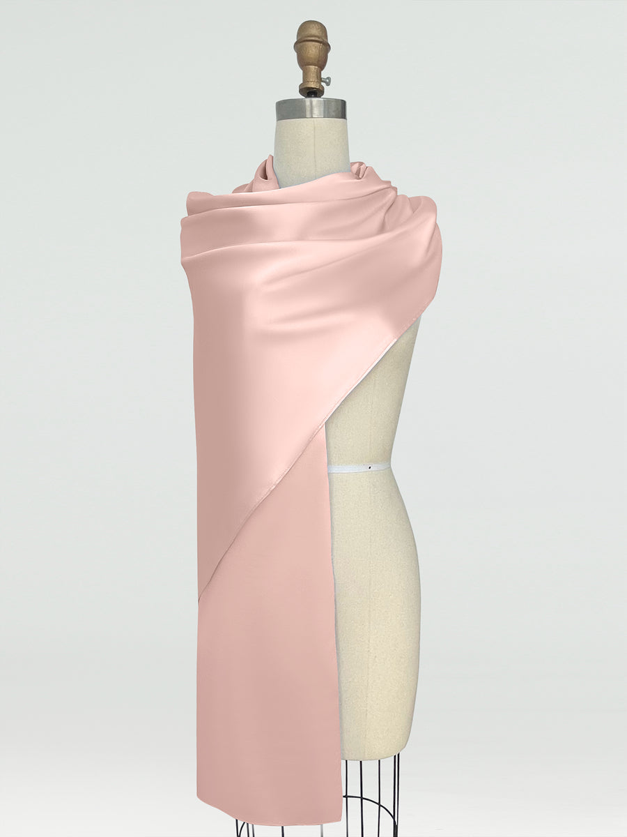 (18x89in.) Silk Satin Shawls & Wraps for Women