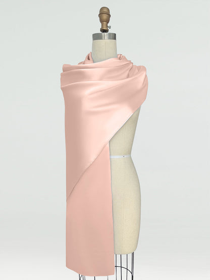 (18x89in.) Silk Satin Shawls & Wraps for Women