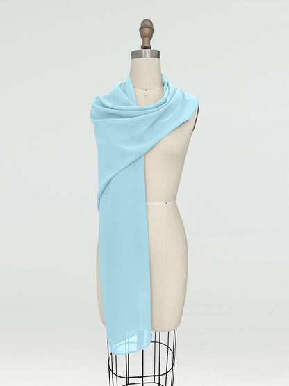 (18x89in.) Chiffon Shawls & Wraps for Women