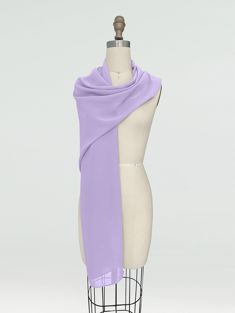 (18x89in.) Chiffon Shawls & Wraps for Women