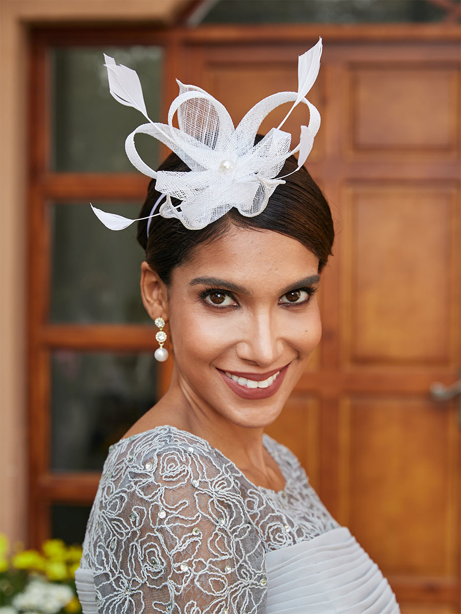 Retro Tulle Fascinators with Feathers