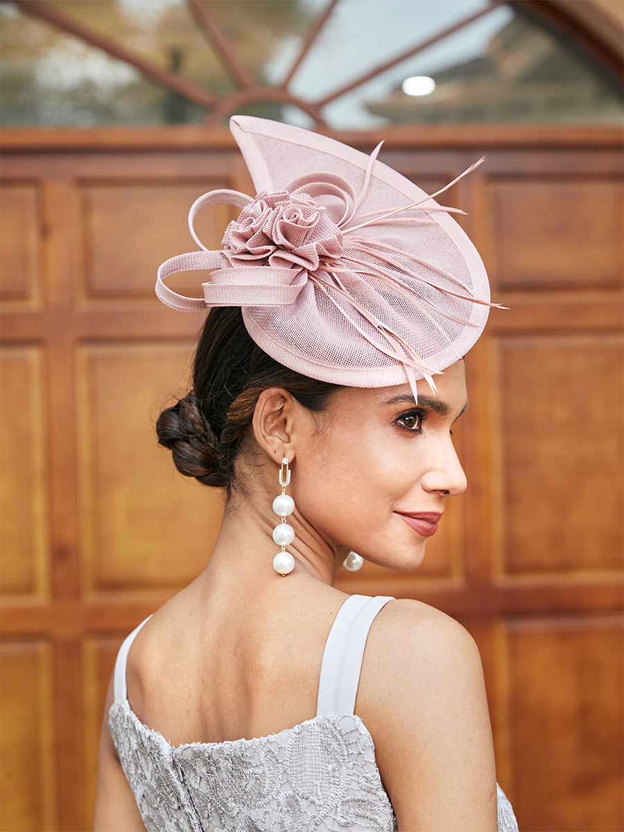 Elegant Tulle Fascinators with Flower