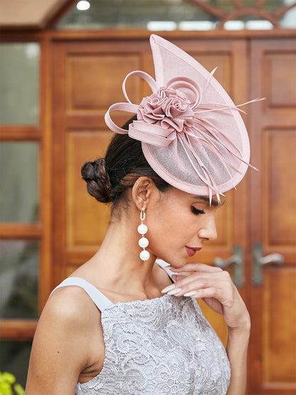 Elegant Tulle Fascinators with Flower