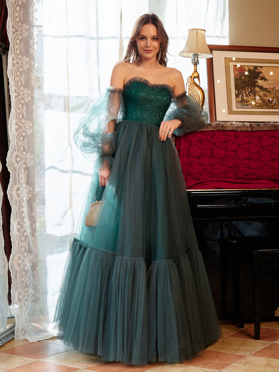 Emerald Green Strapless Dress - Shop on Pinterest