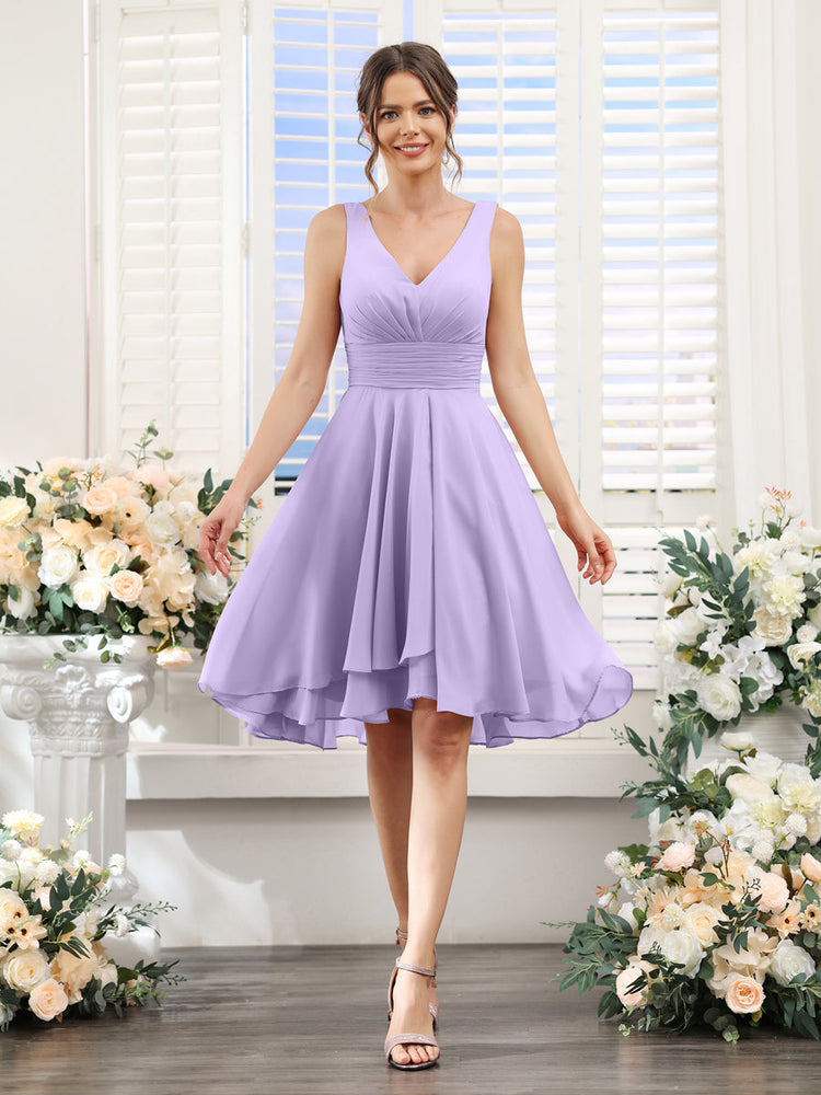 Light purple bridesmaid dresses sales short