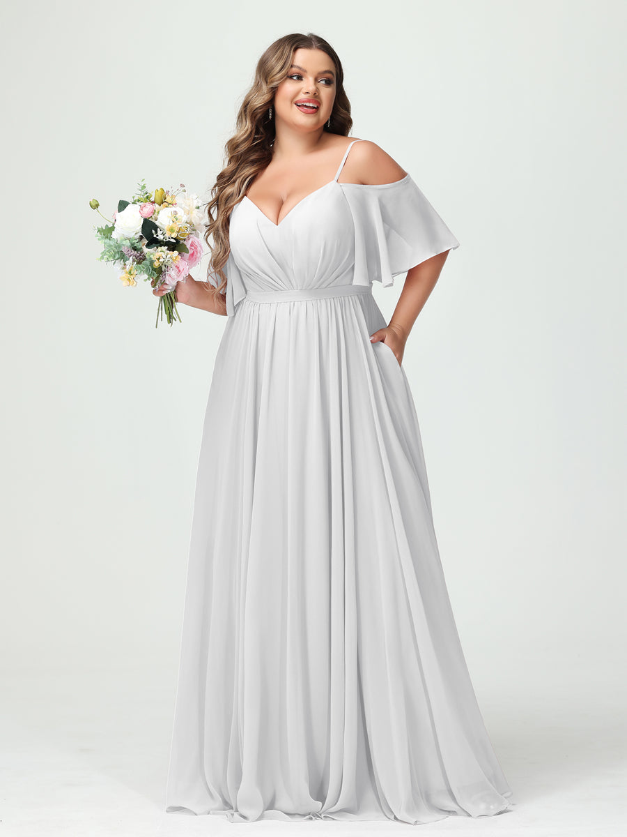 Plus Size White Lace African Wedding Dresses For Bridesmaids 2022