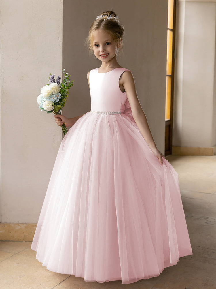 Pink Princess Flower Girl Dresses