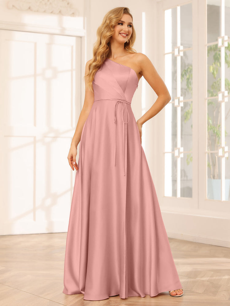 Ophelia Flowy Sweetheart A-Line Bridesmaid Dress with Slit