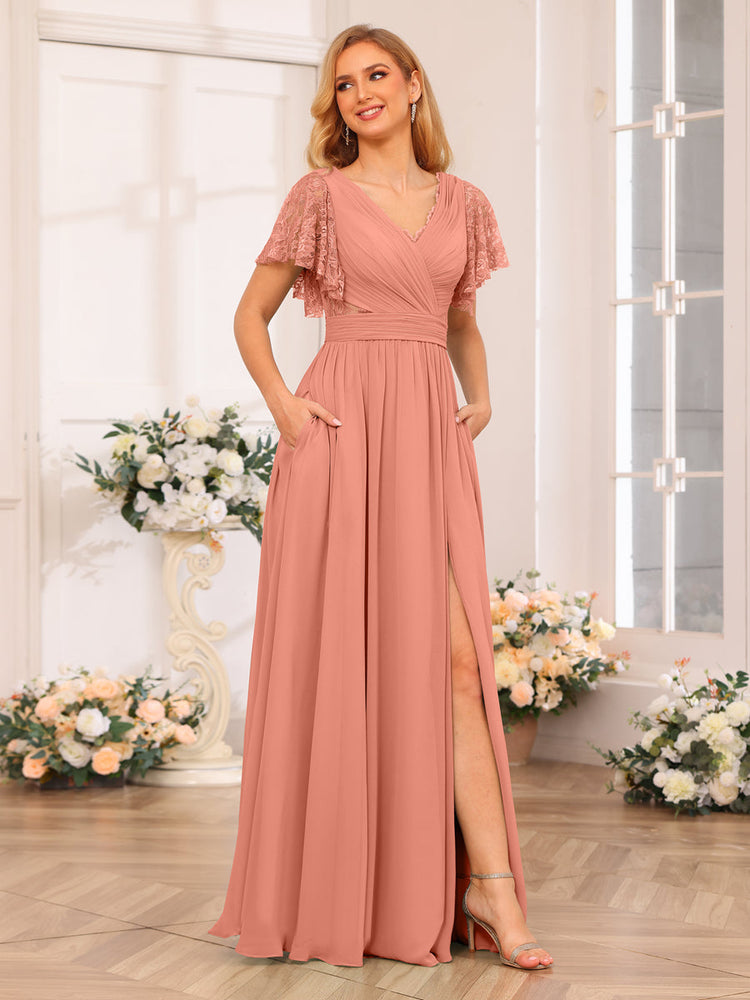 Salmon mother of 2025 the bride dresses